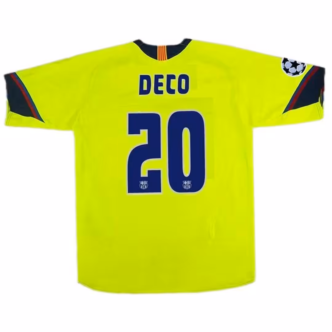 Deco #20 Retro Barcelona Away Jersey 2005/06