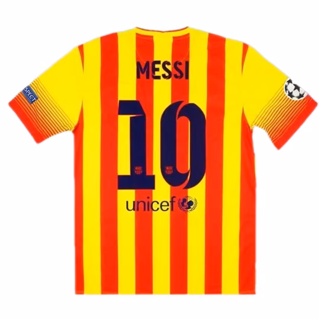 Messi #10 Retro Barcelona Away Jersey 2013/14