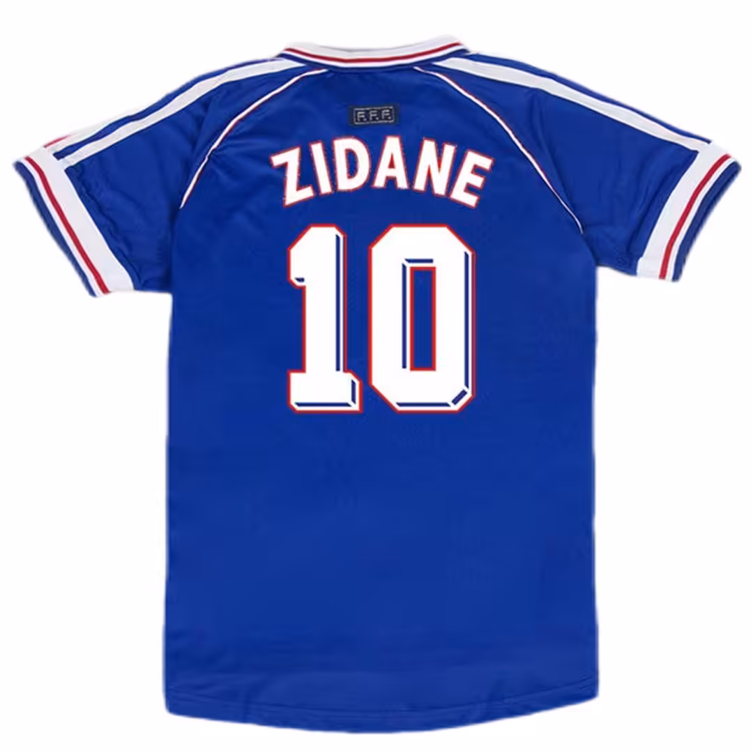 Zidane #10 Retro France Home Jersey World Cup 1998