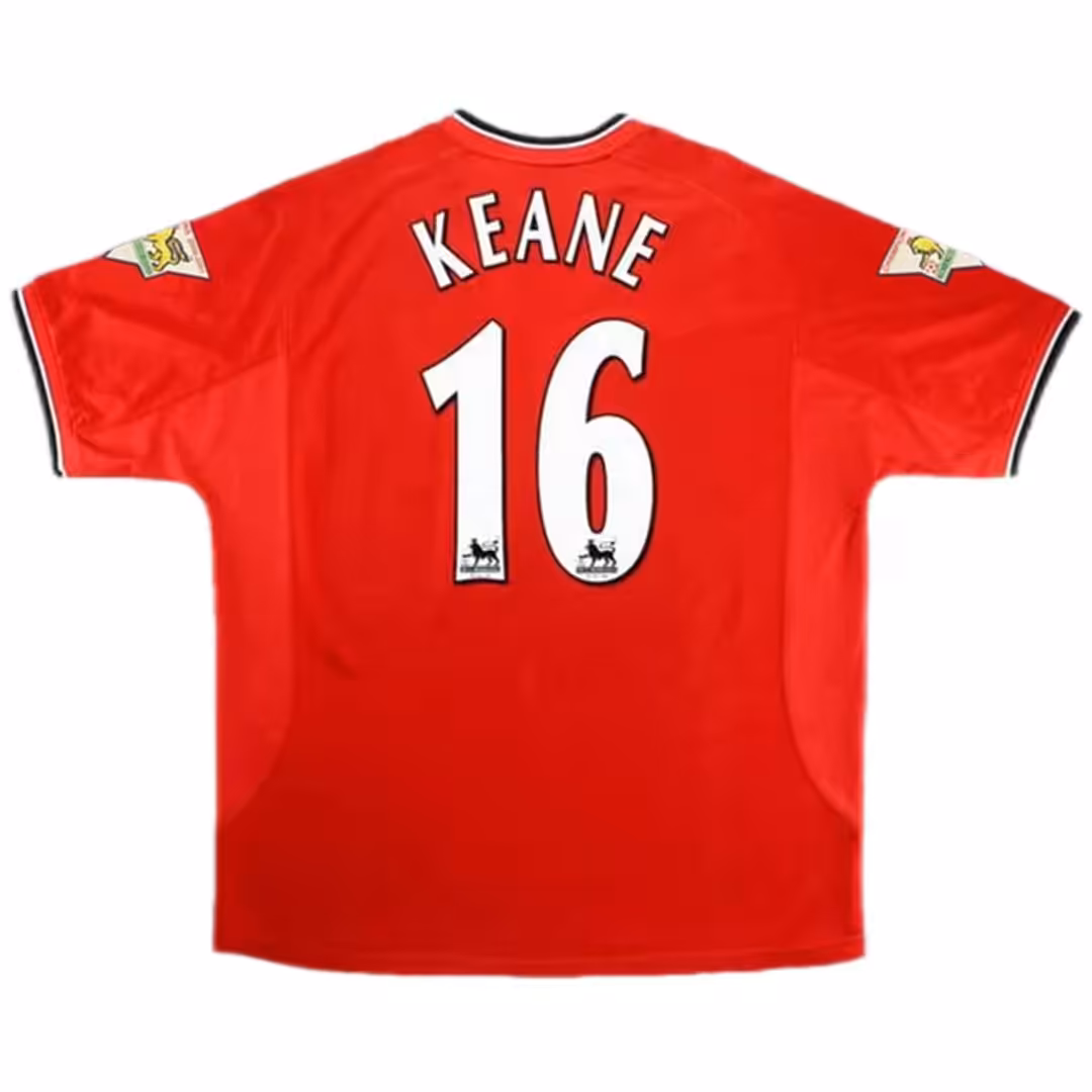 KEANE #16 Retro Manchester United Home Jersey 2000/02
