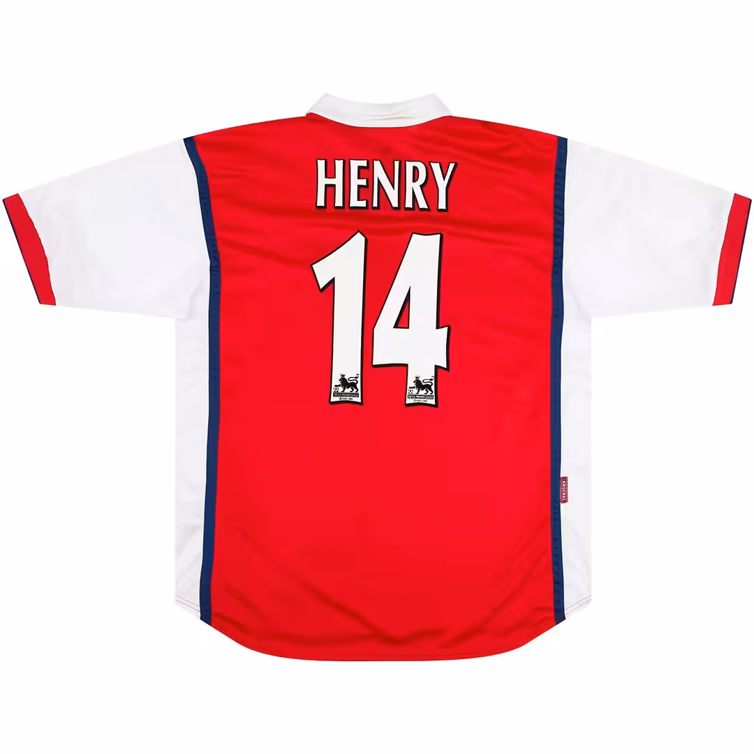 HENRY #14 Retro Arsenal Home Jersey 1998/99