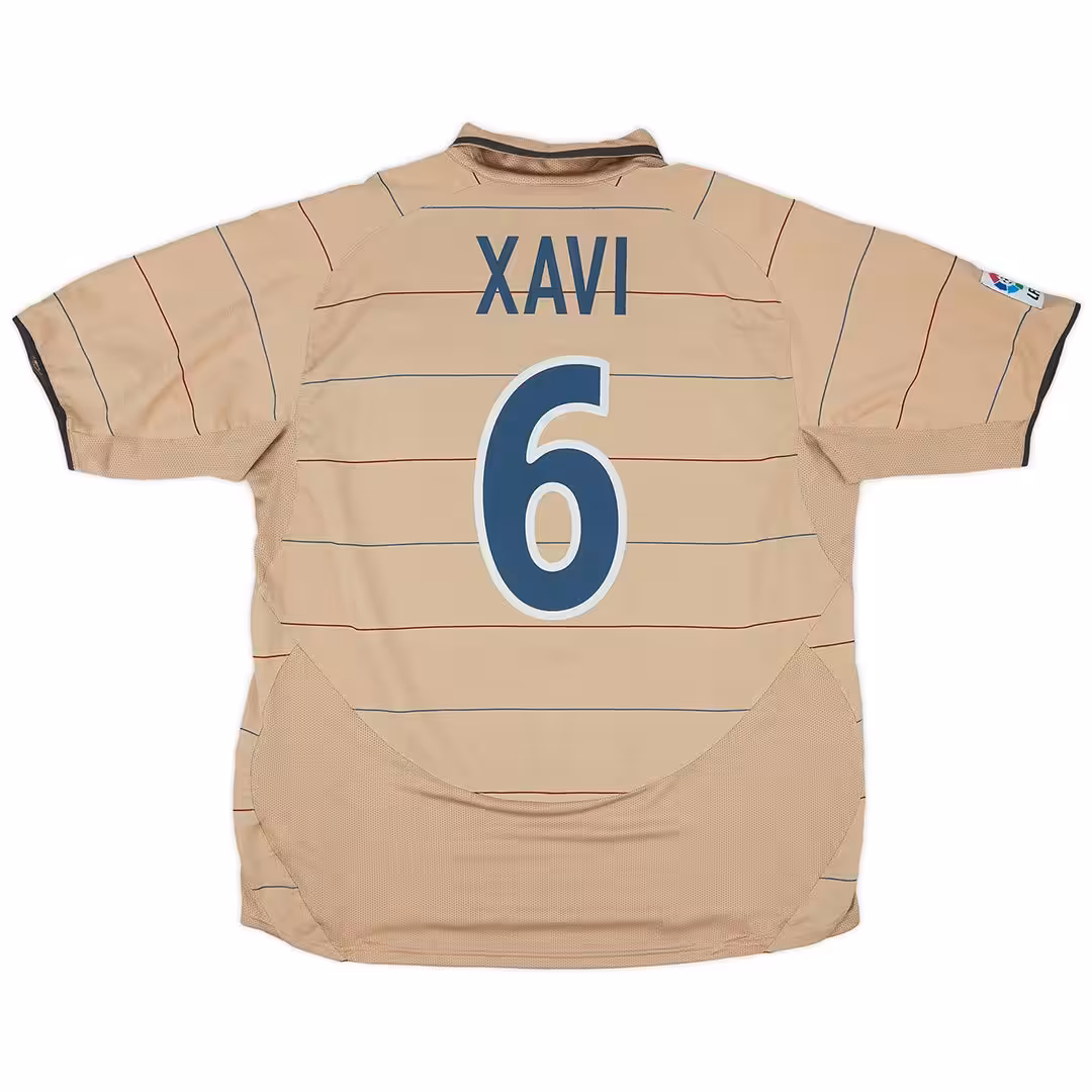 Xavi #6 Retro Barcelona Away Jersey 2003/05