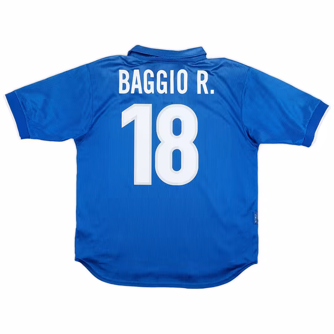 Baggio R. #18 Retro Italy Home Jersey World Cup 1998