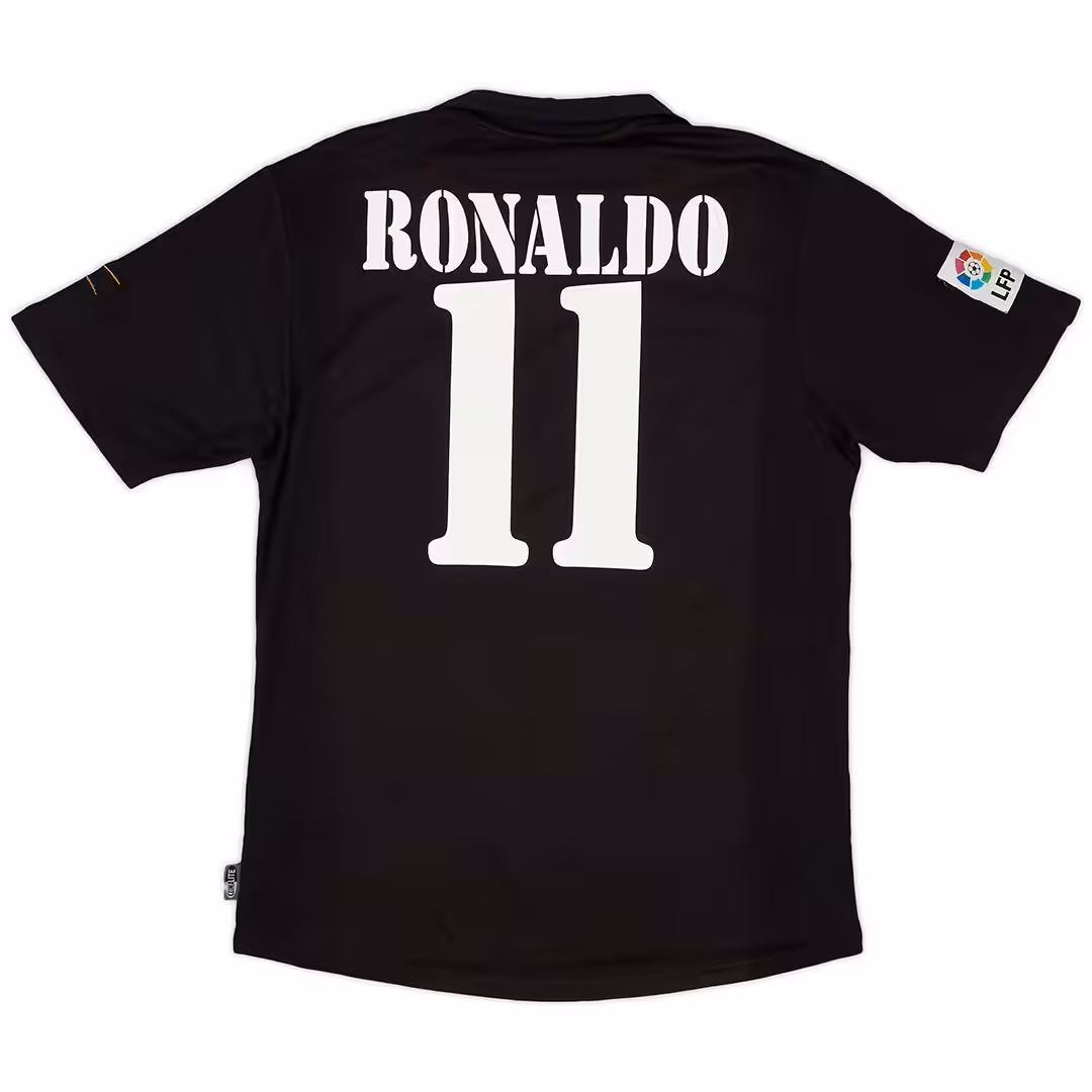 Ronaldo #11 Retro Real Madrid Centenary Away Jersey 2002/03