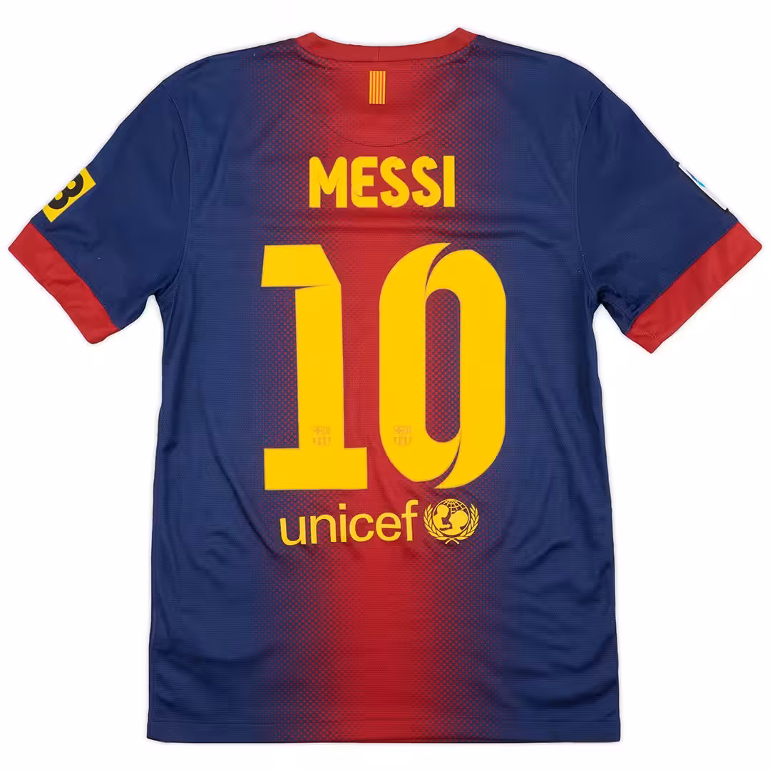 Messi #10 Retro Barcelona Home Jersey 2012/13
