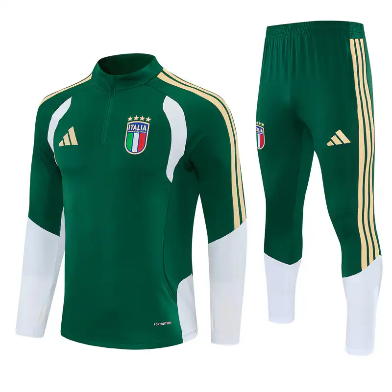 Italy 1/4 Zipper Sweat Kit(Top+Pants) Green 2026