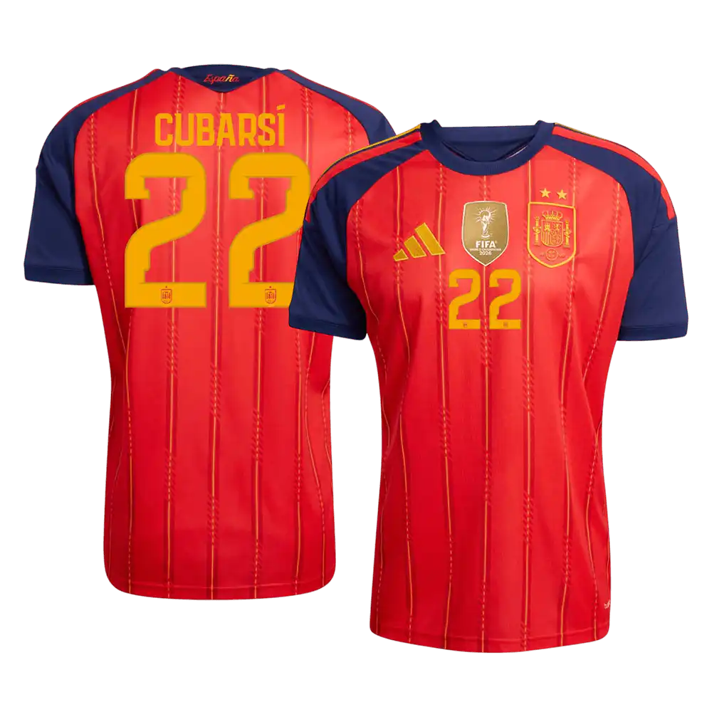 CUBARSÍ #22 Spain Home Winners 2 Star Jersey 2026