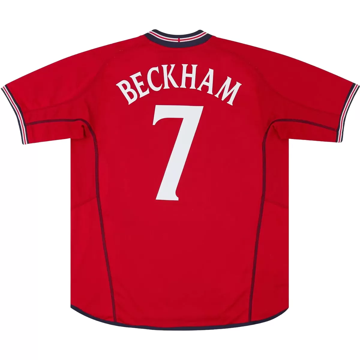 BECKHAM #7 Retro England Away Jersey World Cup 2002