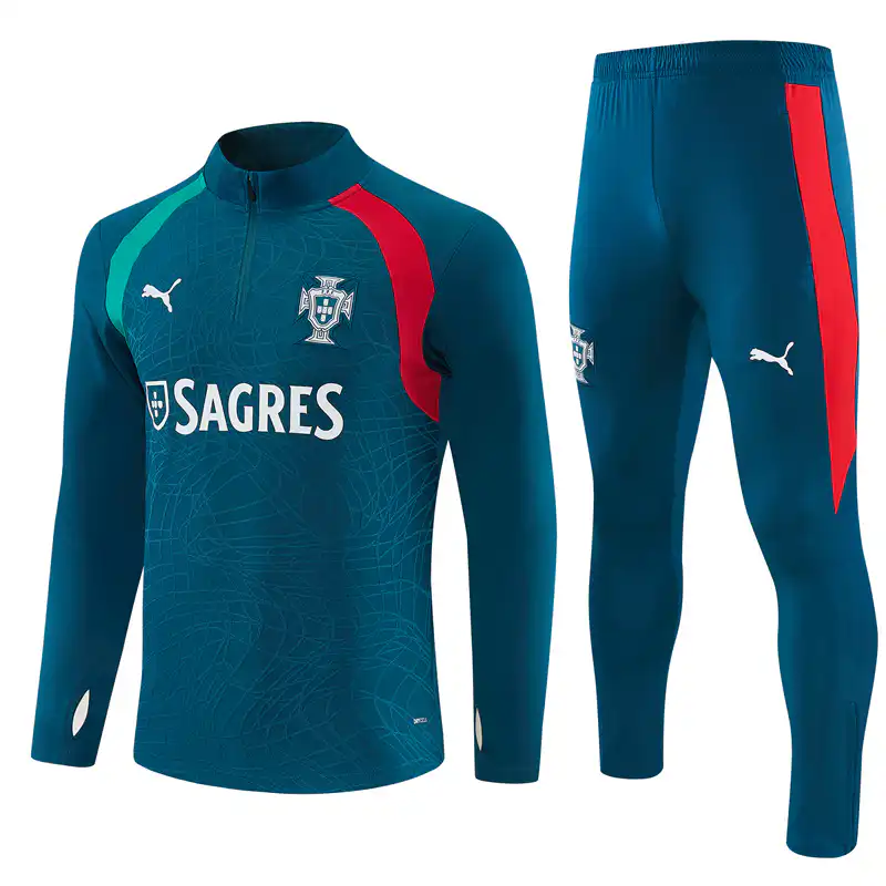 Portugal 1/4 Zipper Sweat Kit(Top+Pants) Green 2026