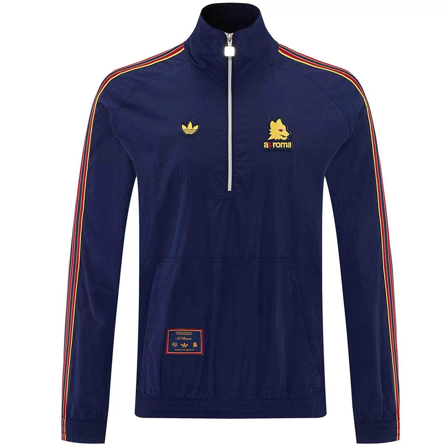 AS Roma 1/2 Zipper Windbreaker Jacket Navy 2026/27