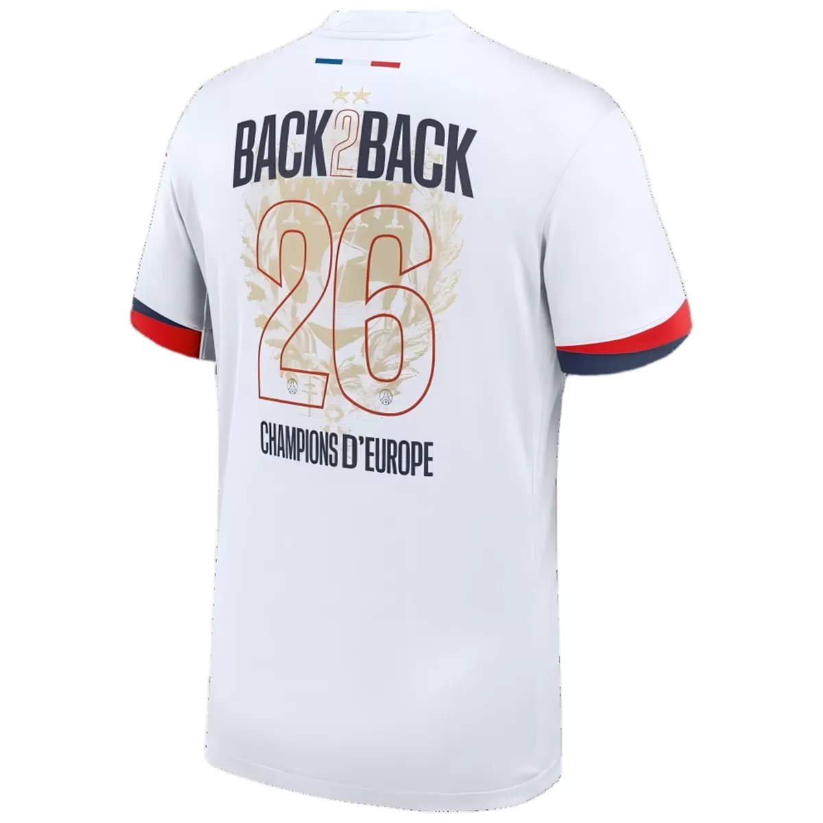 Champions of Europe #26 PSG Away Jersey 2025/26 – 2 Stars
