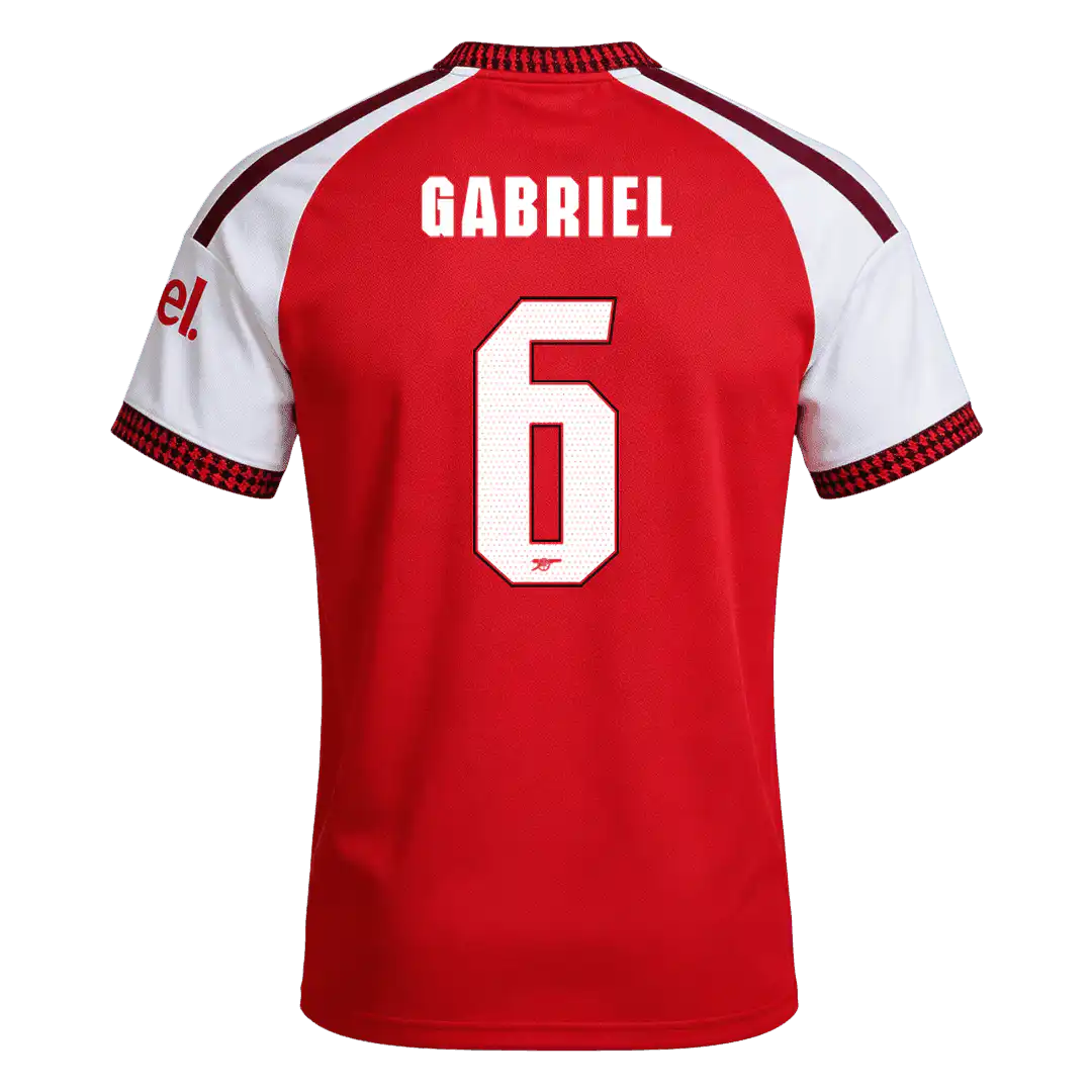GABRIEL #6 Arsenal Home Jersey 2026/27 – UCL Font