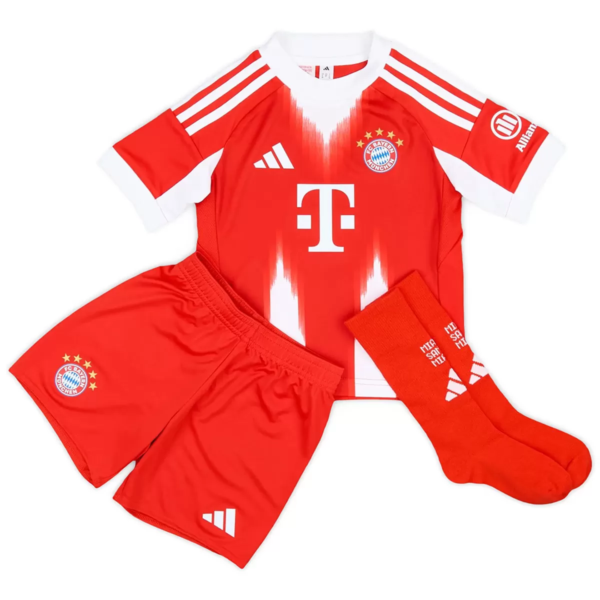 Kids Bayern Munich Home Jersey Full Kit 2025/26