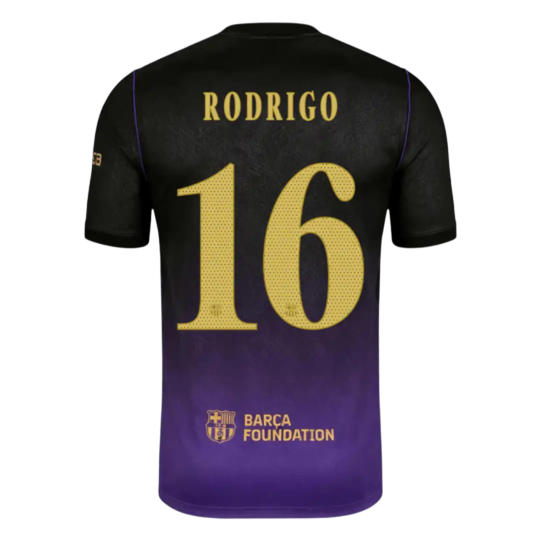 RODRIGO #16 Barcelona Away Jersey 2026/27 – UCL Font