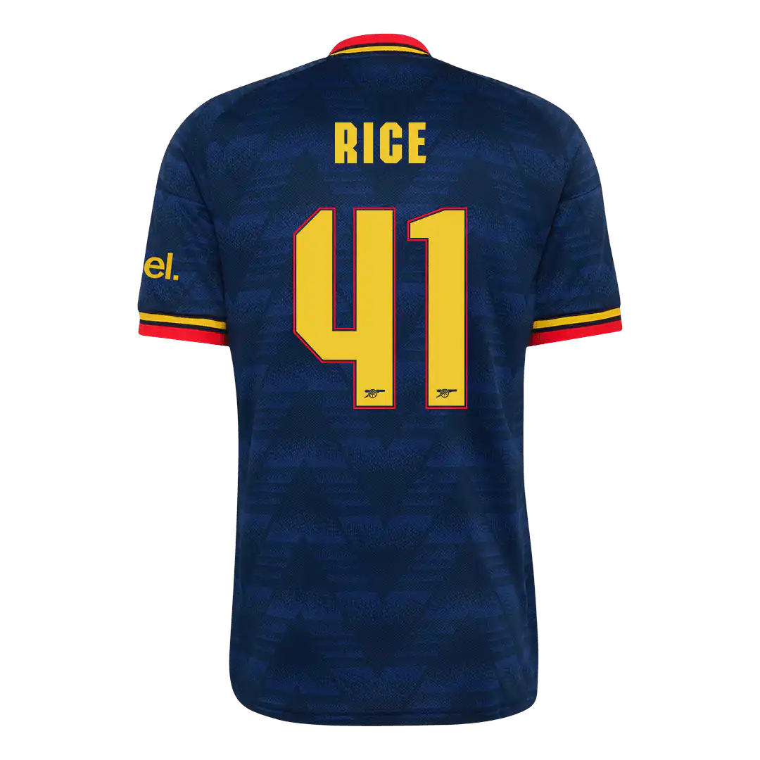 RICE #41 Arsenal Away Jersey 2026/27 – UCL Font