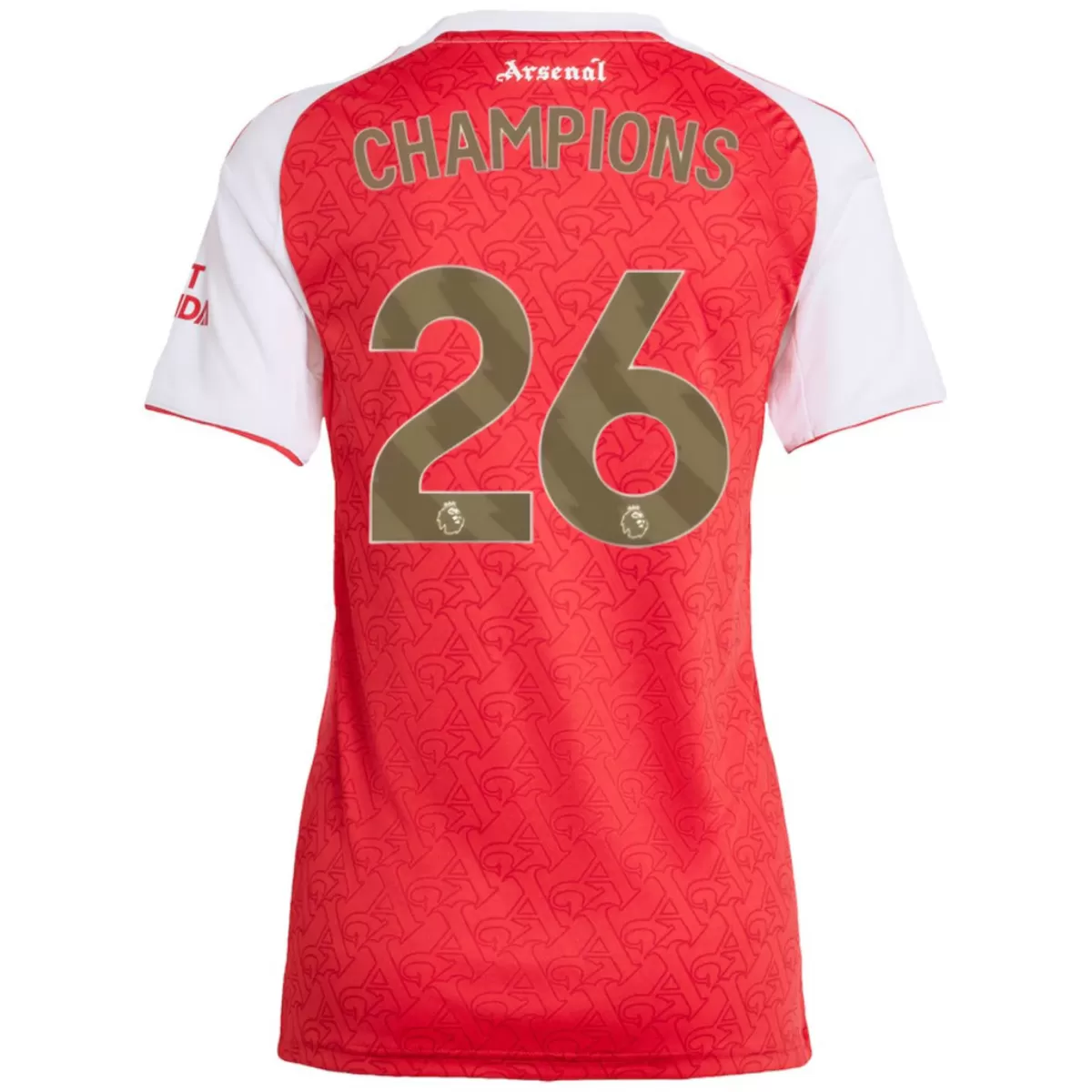 CHAMPIONS #26 Women’s Arsenal Home Jersey 2025/26