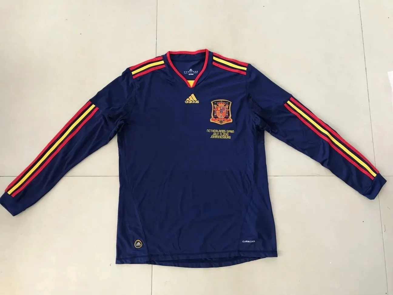 2010 Spain Away kit long sleeve - 图片 2