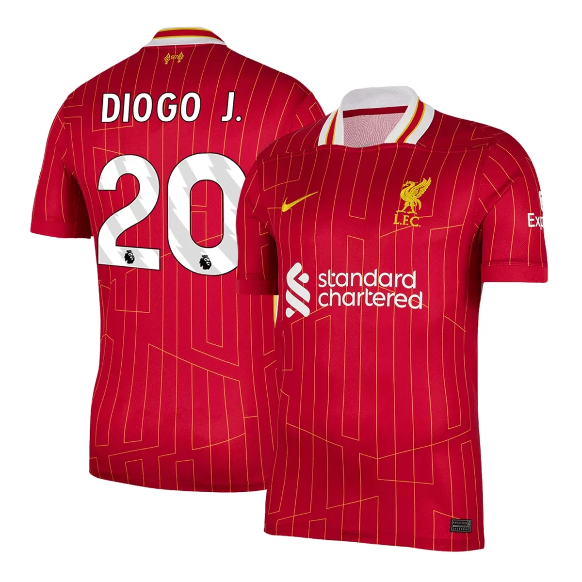 DIOGO J. #20 Liverpool Home Jersey 2024/25