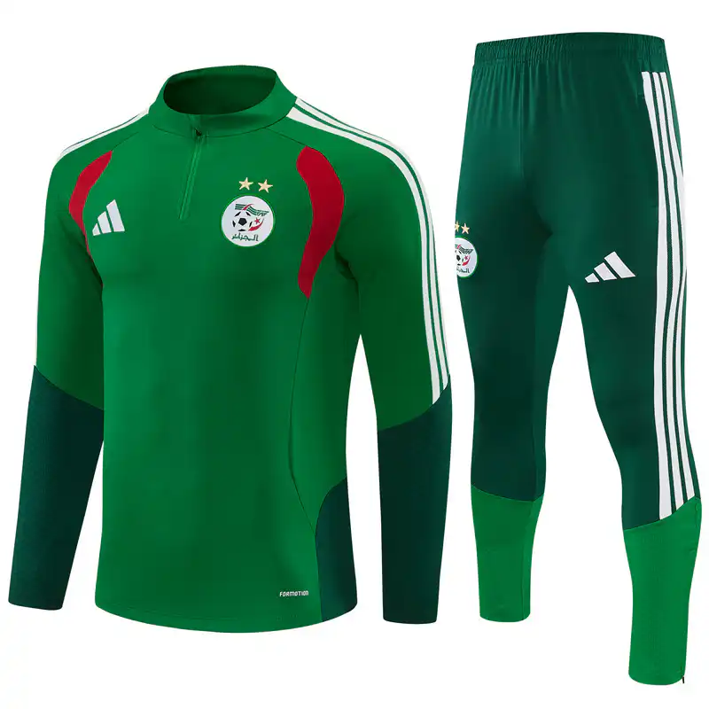 Algeria 1/4 Zipper Sweat Kit(Top+Pants) Green 2026