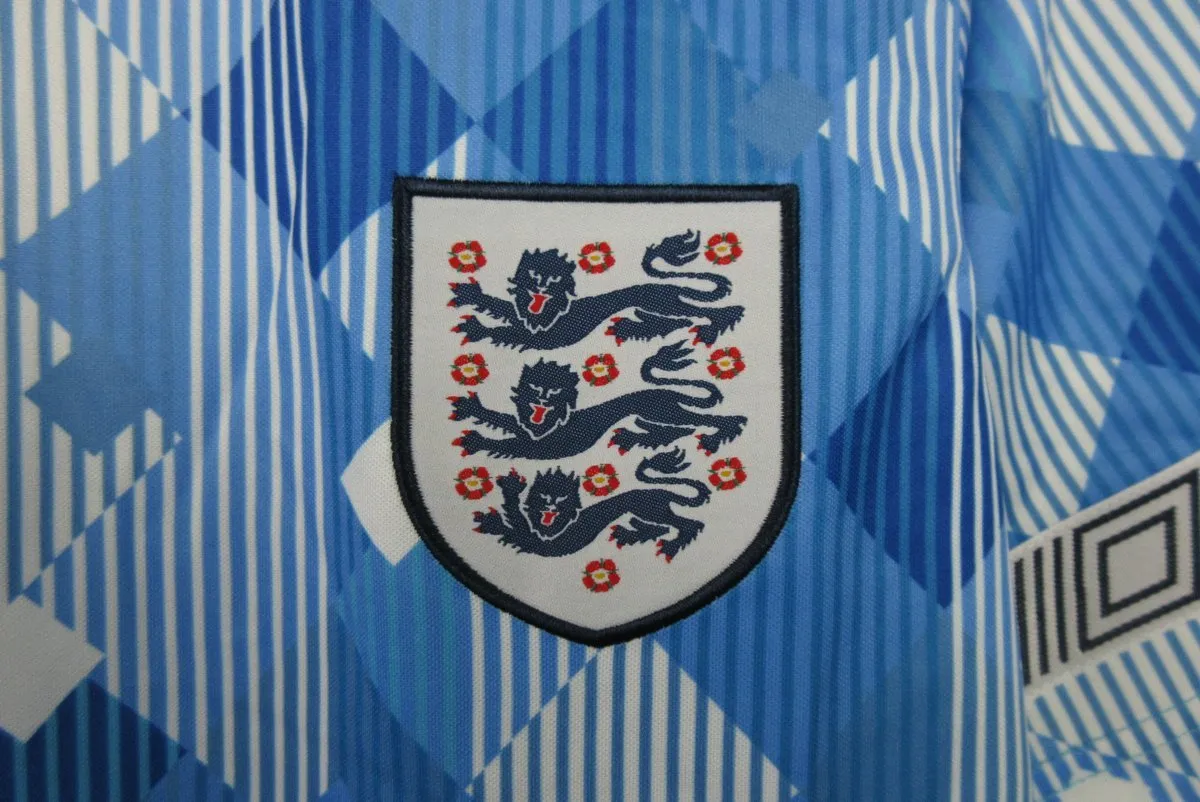 1990 England blue retro kit - 图片 3