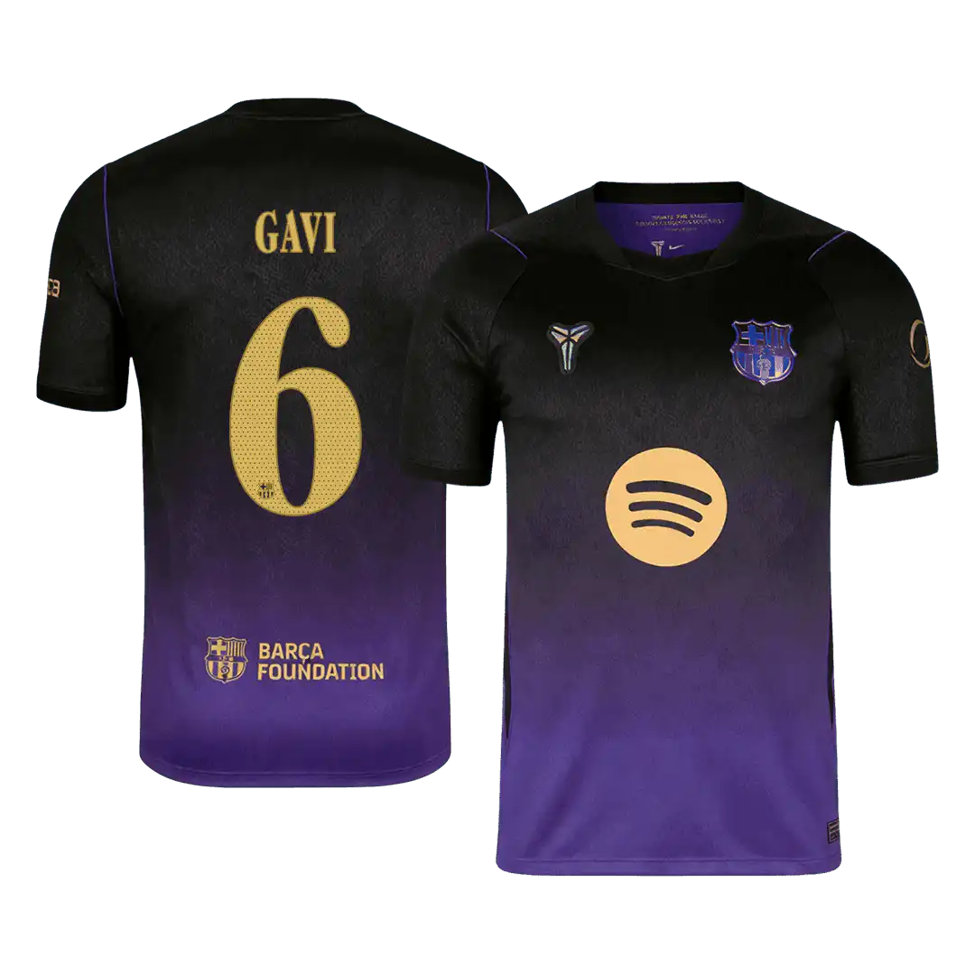 GAVI #6 Barcelona Away Jersey 2026/27 – UCL Font