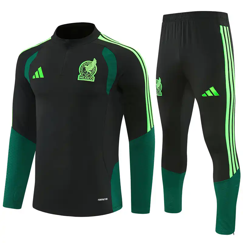 Mexico 1/4 Zipper Sweat Kit(Top+Pants) Black 2026