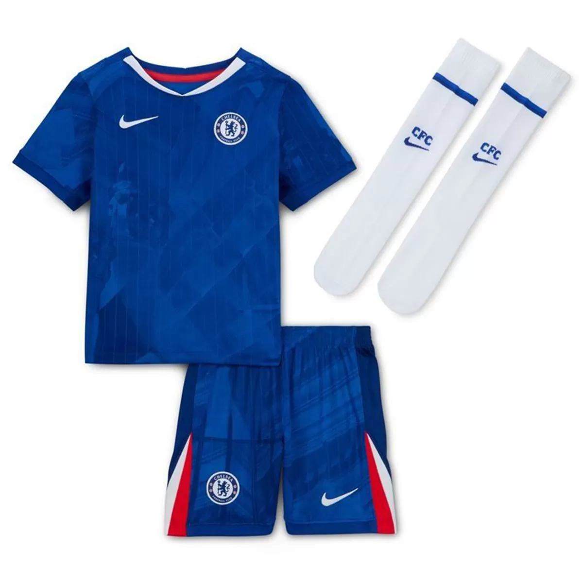 Kids Chelsea Home Jersey Full Kit 2025/26