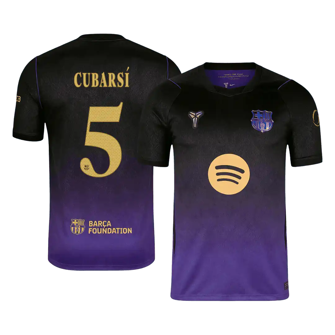 CUBARSÍ #5 Barcelona Away Jersey 2026/27 – UCL Font
