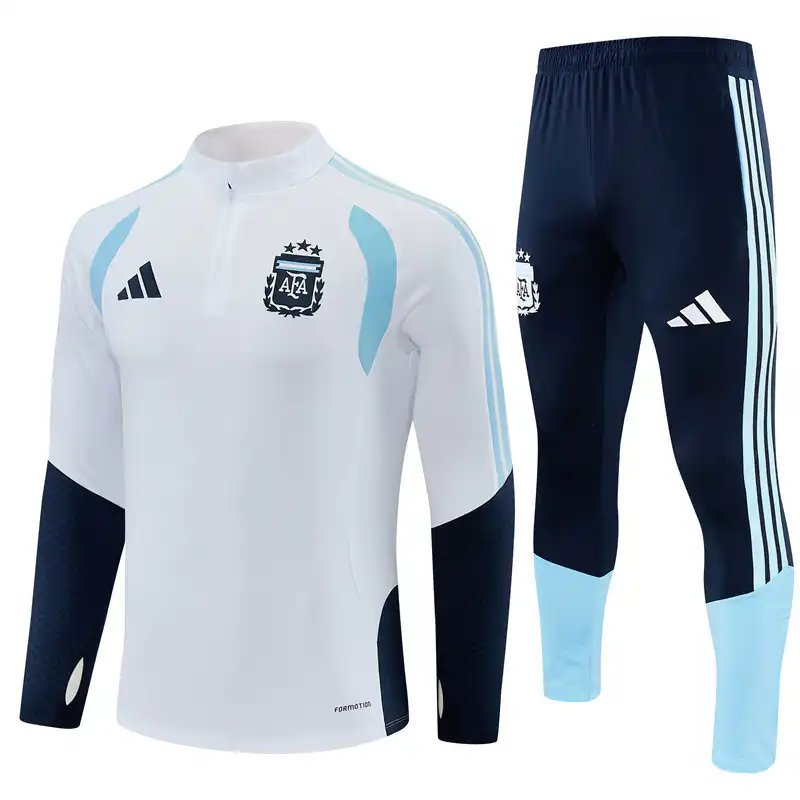 Argentina 1/4 Zipper Sweat Kit(Top+Pants) White 2026