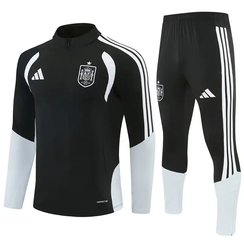 Spain 1/4 Zipper Sweat Kit(Top+Pants) Black 2026