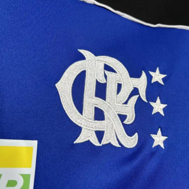 1999 Flamengo Blue Goalkeeper Soccer retro kit - 图片 3
