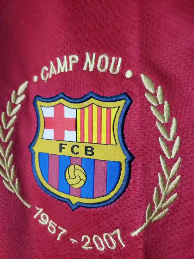 2007-2008 Barcelona Long Sleeve Jersey retro kit - 图片 3