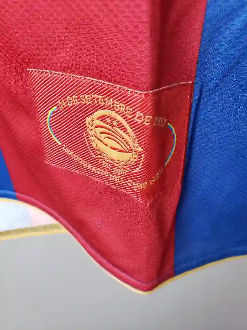2007-2008 Barcelona Long Sleeve Jersey retro kit - 图片 6