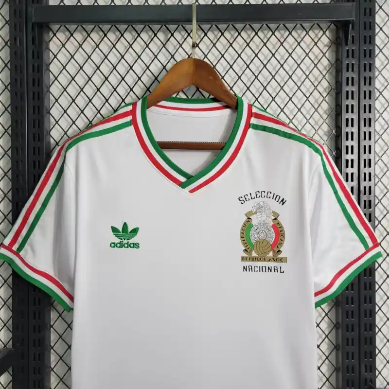 1985 Mexico White Special Edition Soccer retro kit - 图片 4