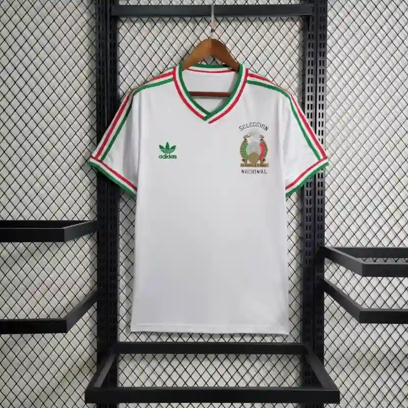1985 Mexico White Special Edition Soccer retro kit