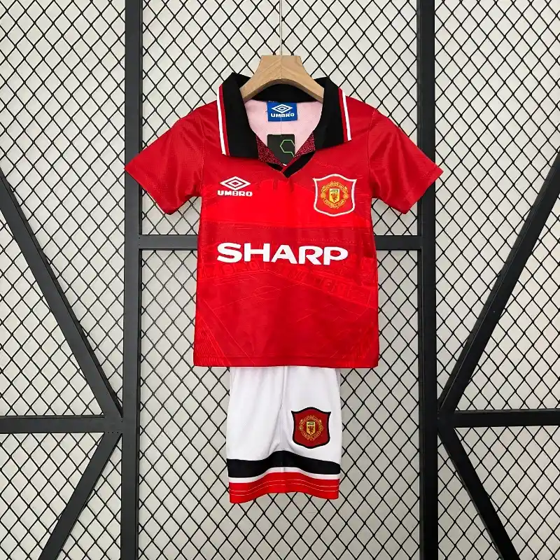 1994-1996 Kids Manchester United Jersey retro kit