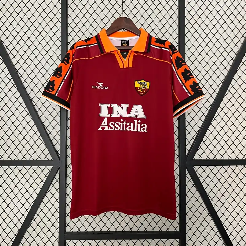 1998-1999 Roma Jersey retro kit