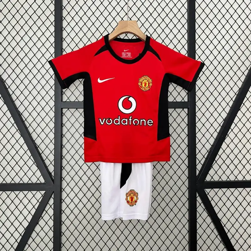 2002-2004 Kids Manchester United Jersey retro kit