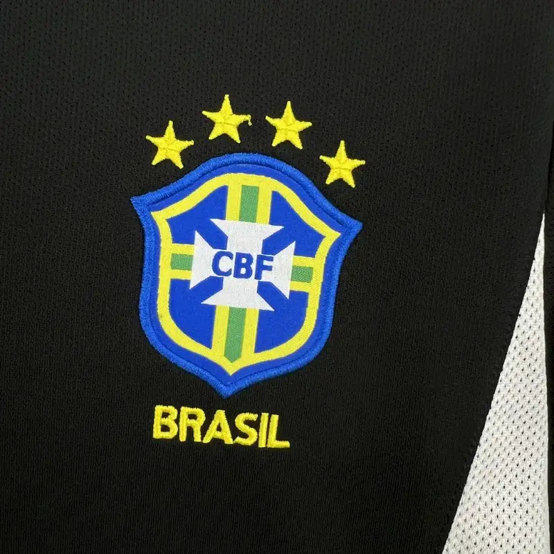 2002 Goalkeeper Brazil Black Soccer retro kit - 图片 3