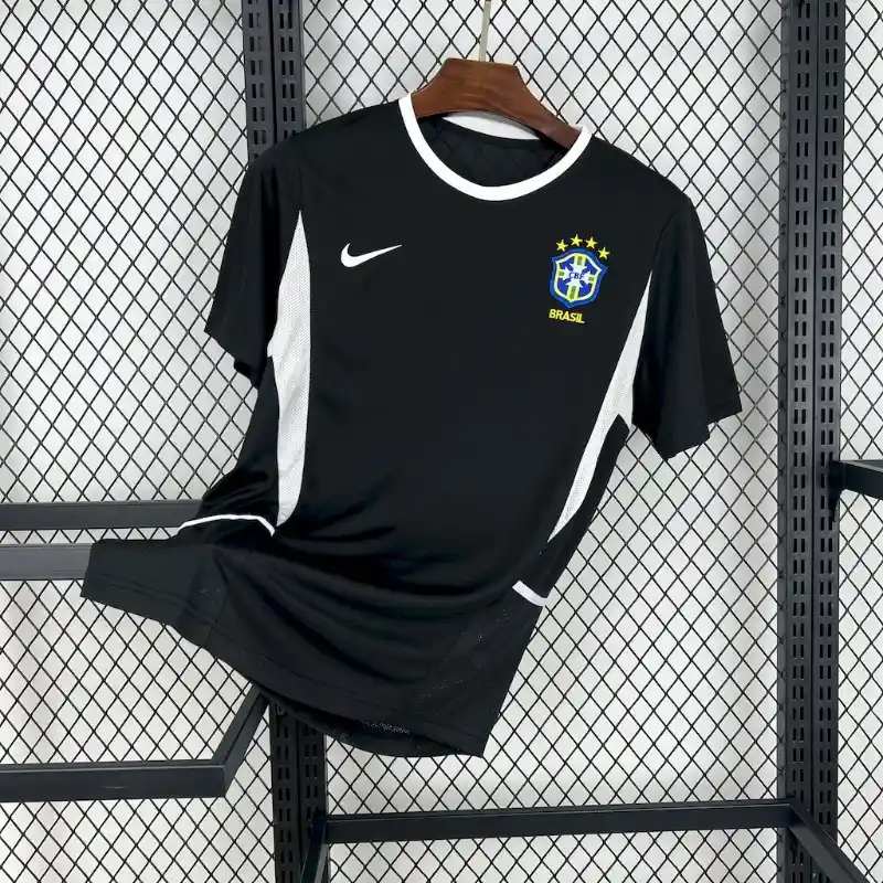 2002 Goalkeeper Brazil Black Soccer retro kit