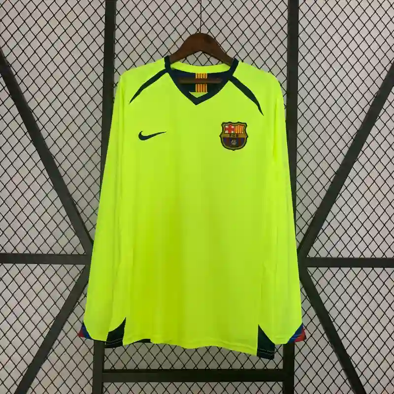 2005-2006 Barcelona Long Sleeve Away Jersey retro kit