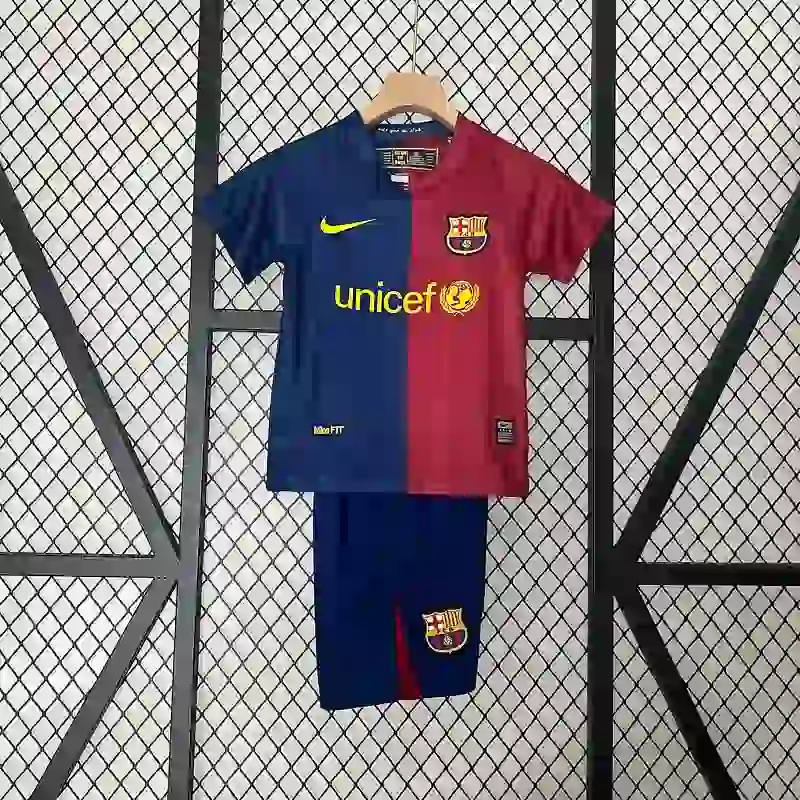 2008-2009 Kids Barcelona Jersey retro kit