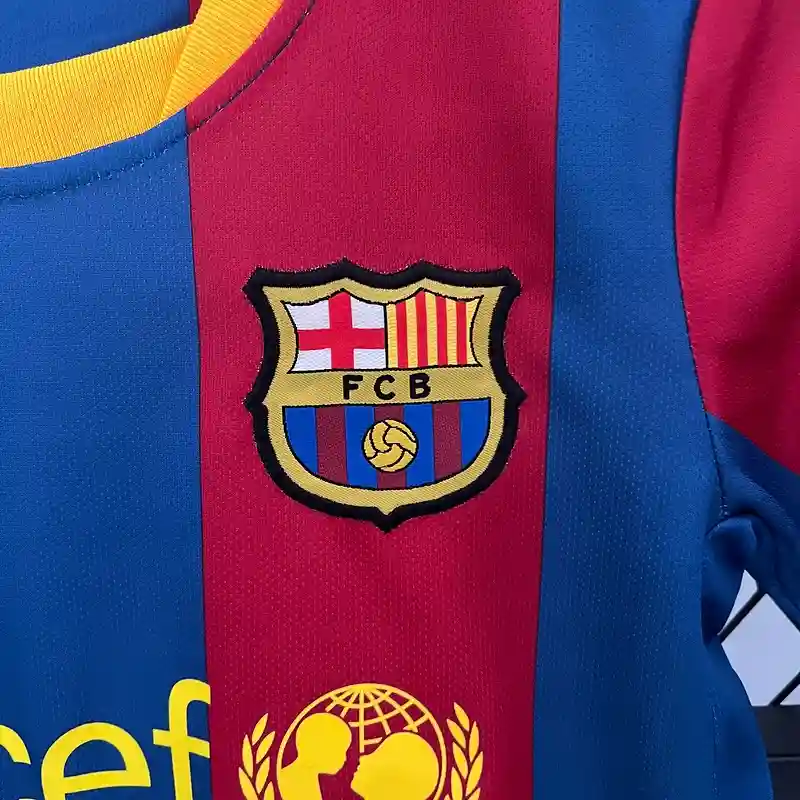 2010-2011 Kids Barcelona Jersey retro kit - 图片 3