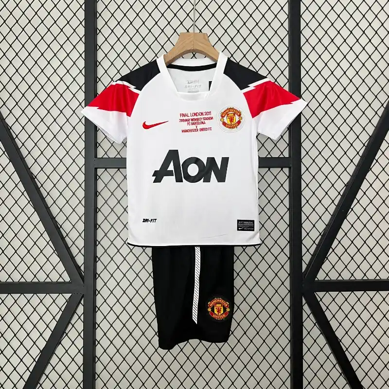 2010-2011 Kids Manchester United Away Jersey retro kit