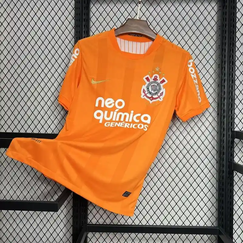 2010 Corinthians Orange Soccer retro kit - 图片 7
