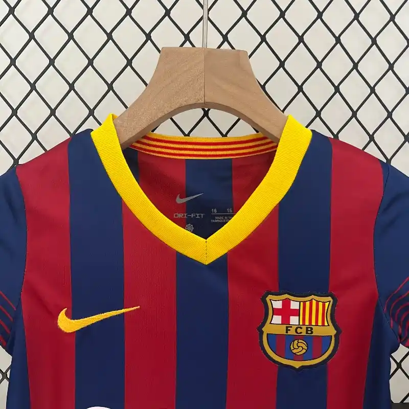 2013-2014 Kids Barcelona Jersey retro kit - 图片 4