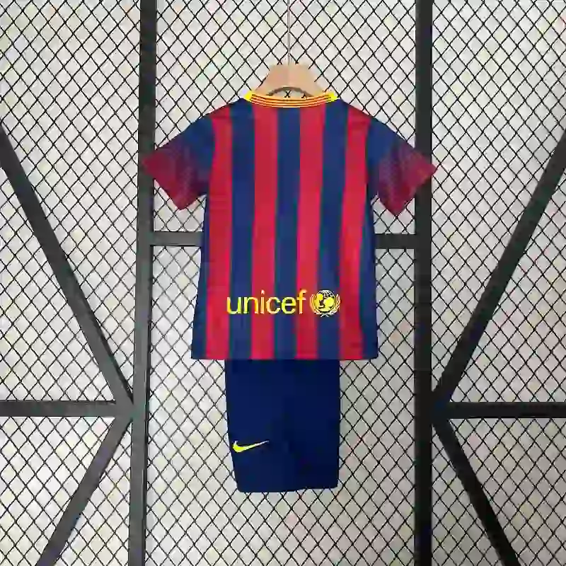 2013-2014 Kids Barcelona Jersey retro kit - 图片 8