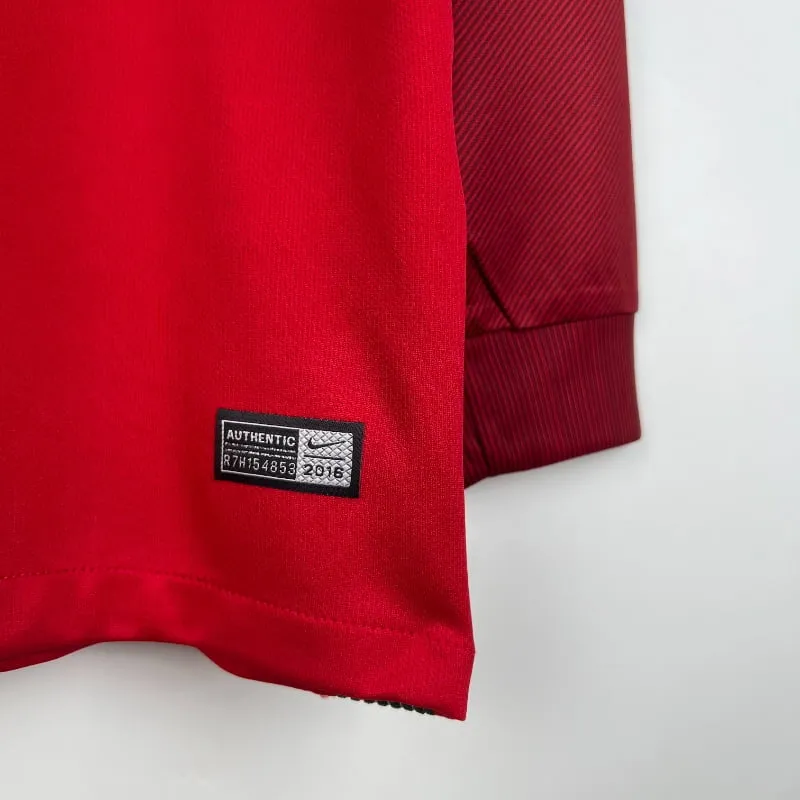 2016-2017 Long Sleeve Portugal Jersey retro kit - 图片 6