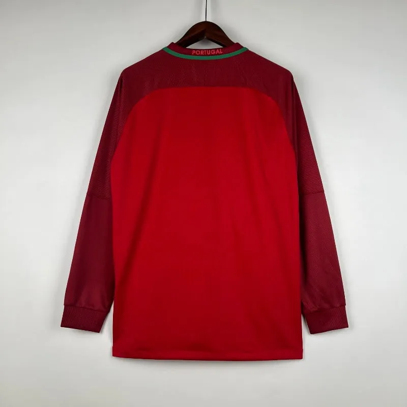 2016-2017 Long Sleeve Portugal Jersey retro kit - 图片 8