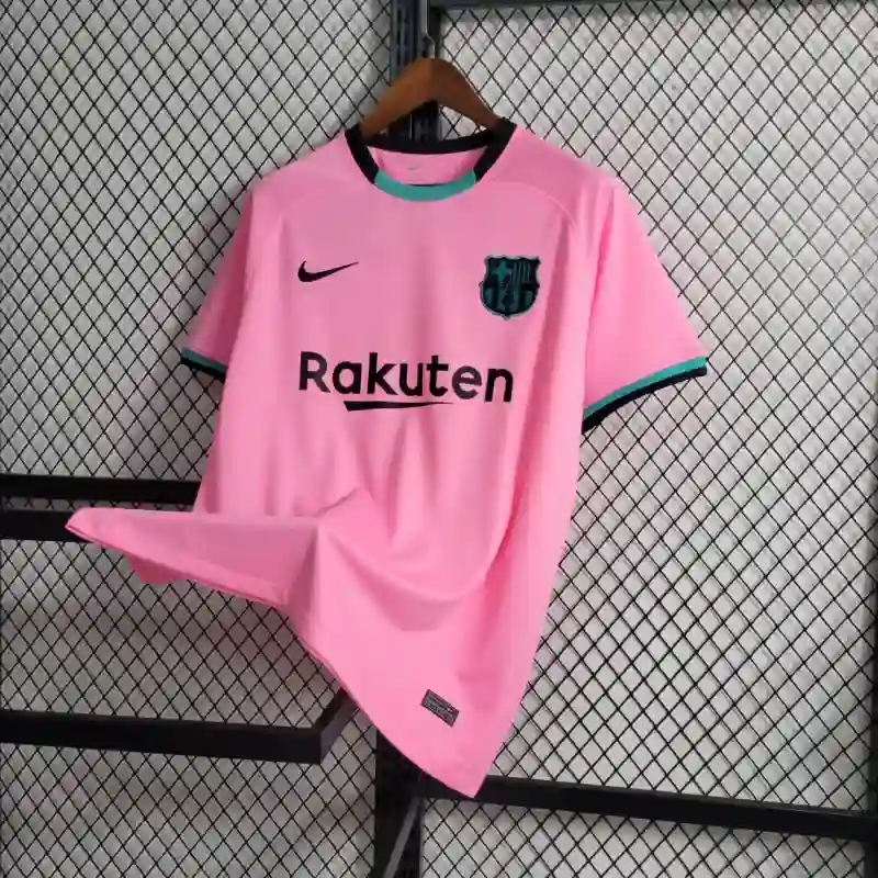 2020-2021 Barcelona Pink Soccer retro kit - 图片 7